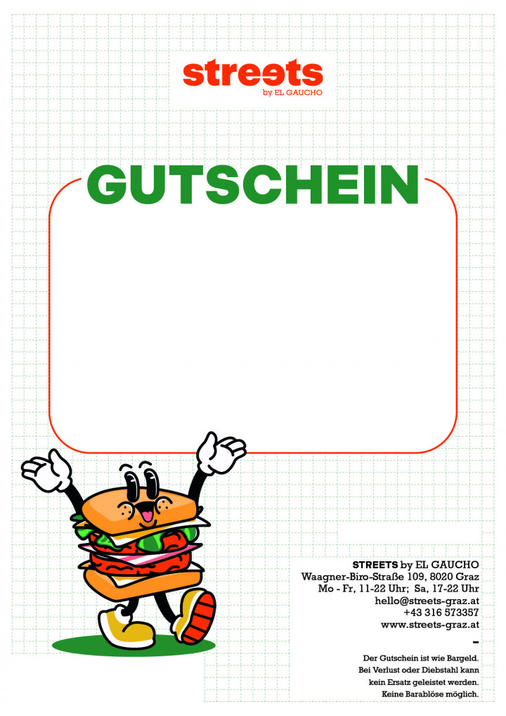 Streets Wertgutschein