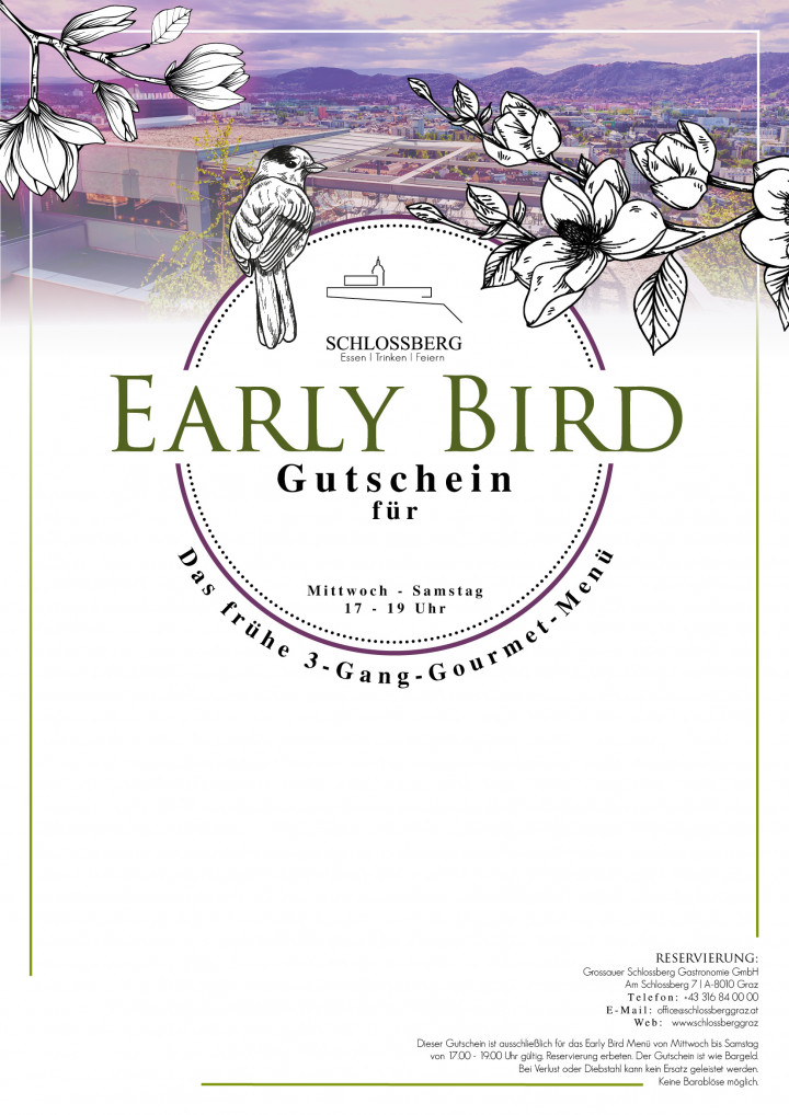 Schlossberg Early Bird Gutschein